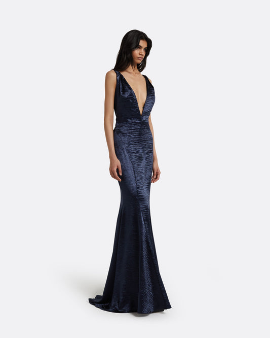 Asli Maritime Long Dress