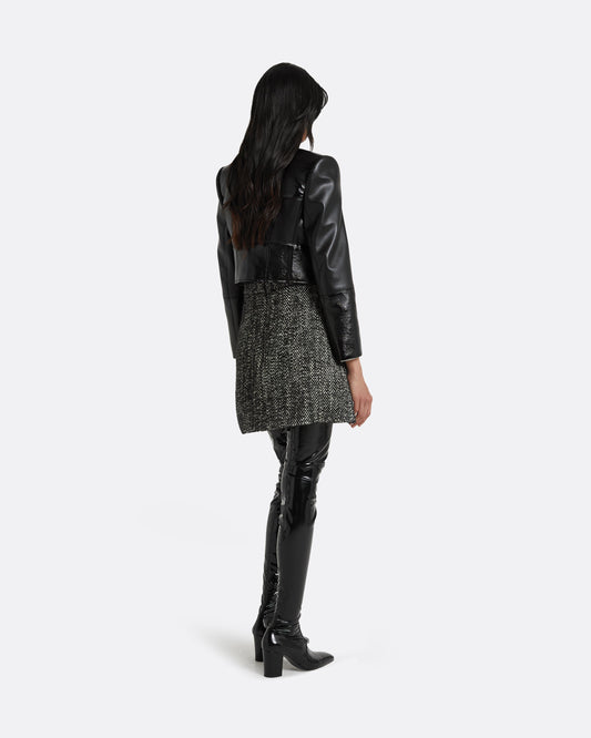 Bronagh Black Wool Skirt