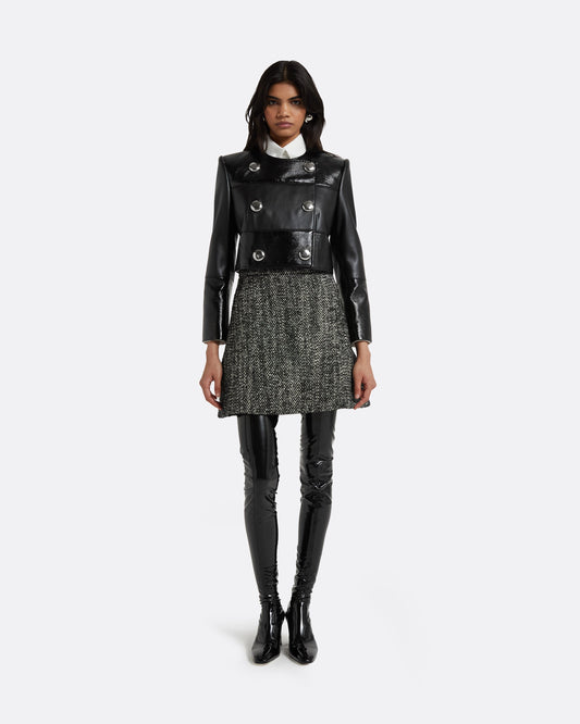 Bronagh Black Wool Skirt