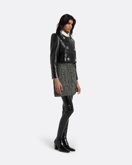 Bronagh Black Wool Skirt