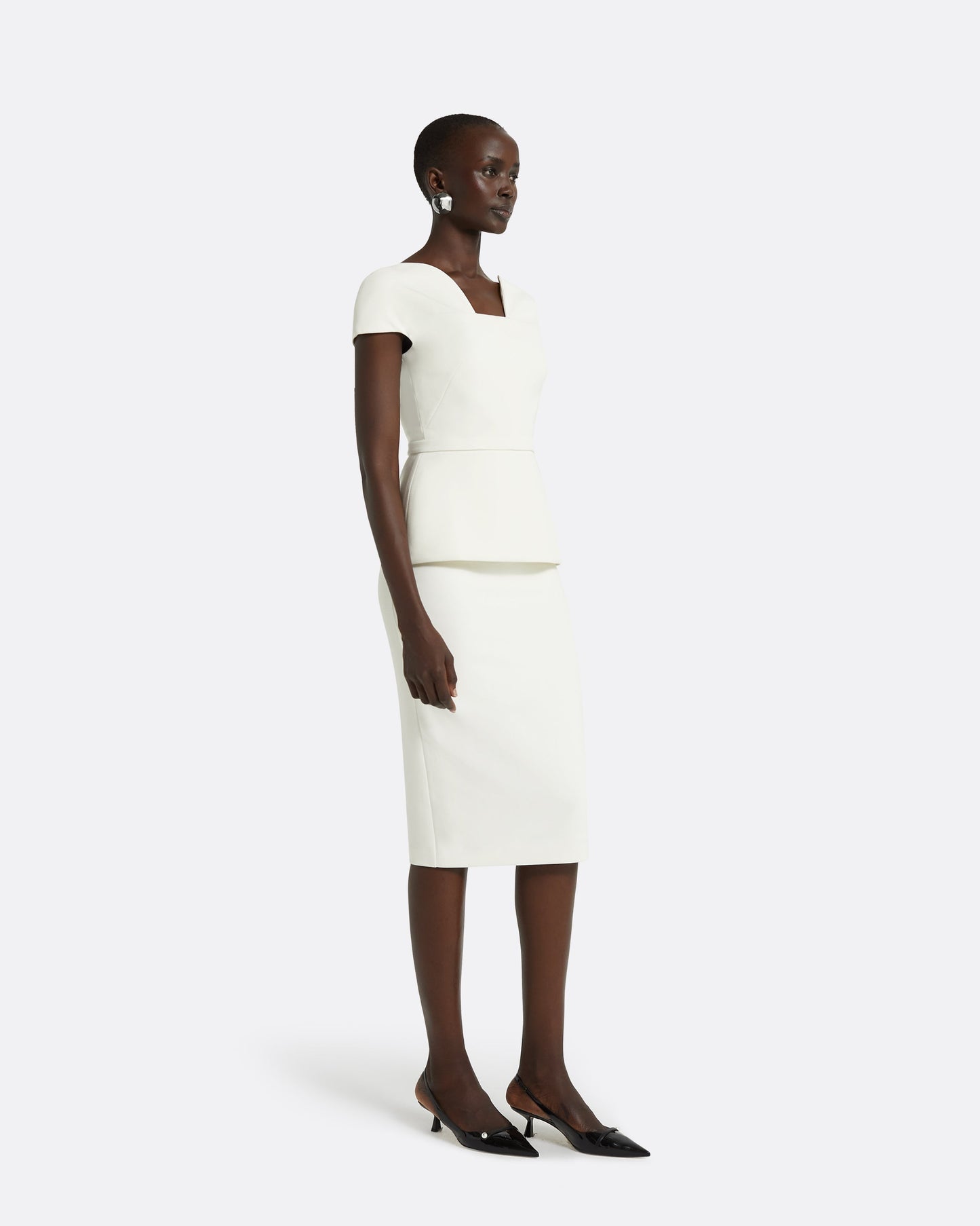 Geenie Ivory Midi Dress