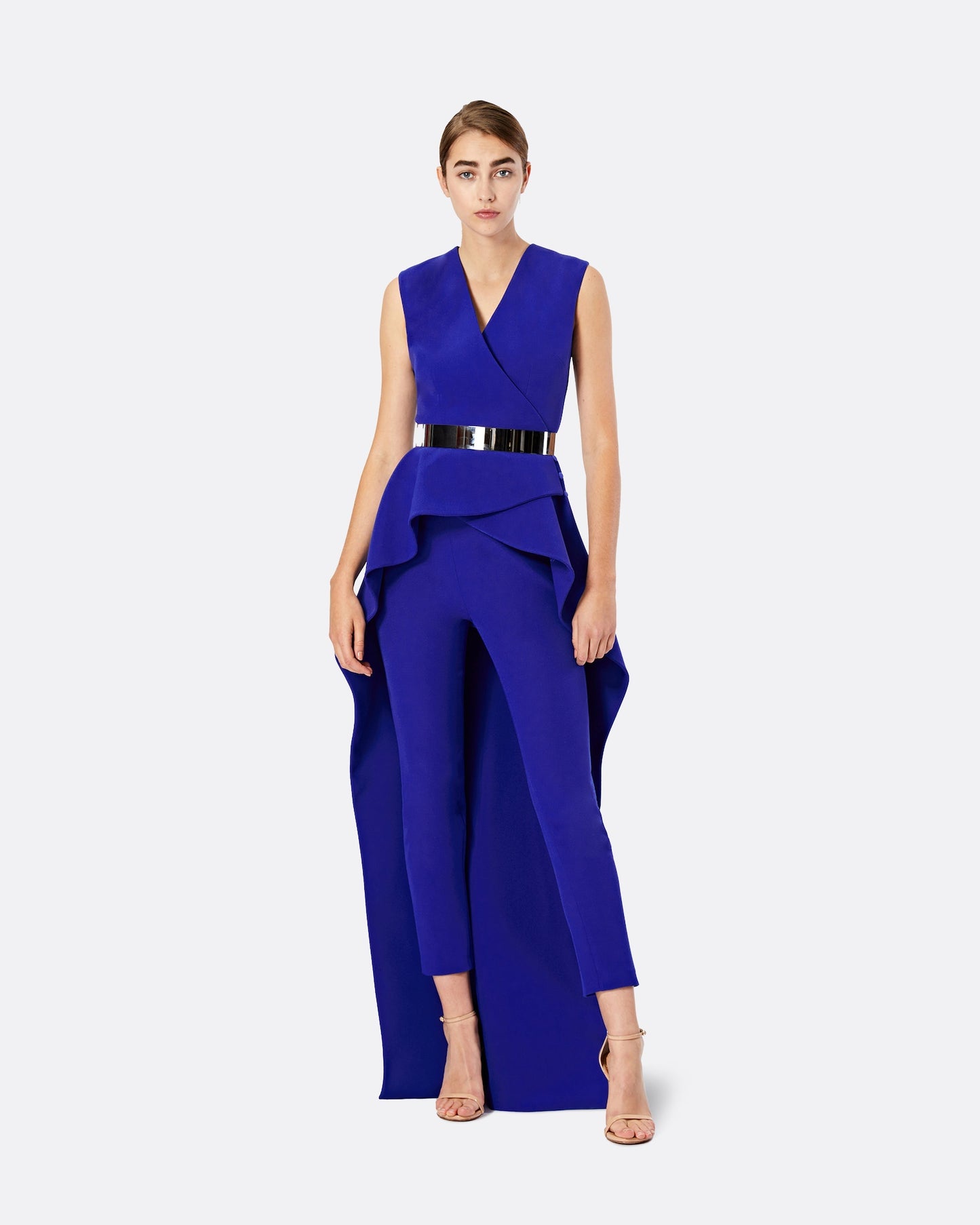 Ilaria Metal Waist Belt in Gunmetal