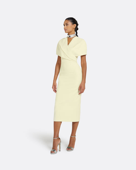 Flora Buttermilk Midi Dress