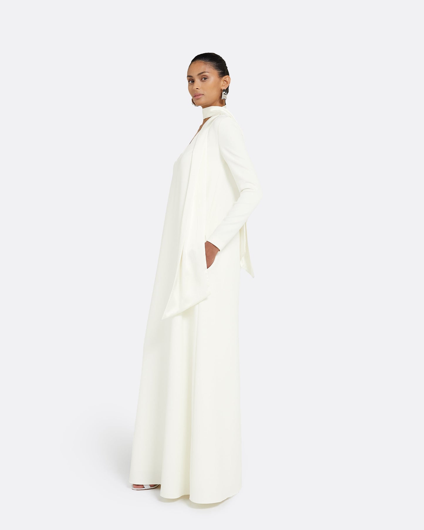 Aleah Ivory Long Dress
