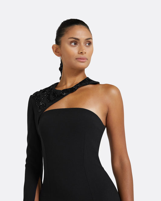 Raha Black Long Dress