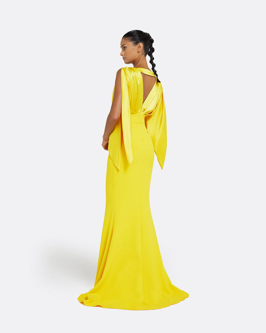 Amina Canary Long Dress