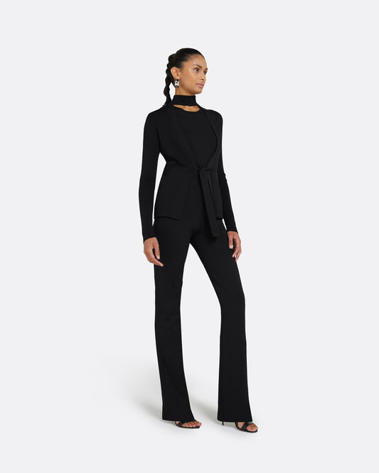 Mani Black Knit Cardigan