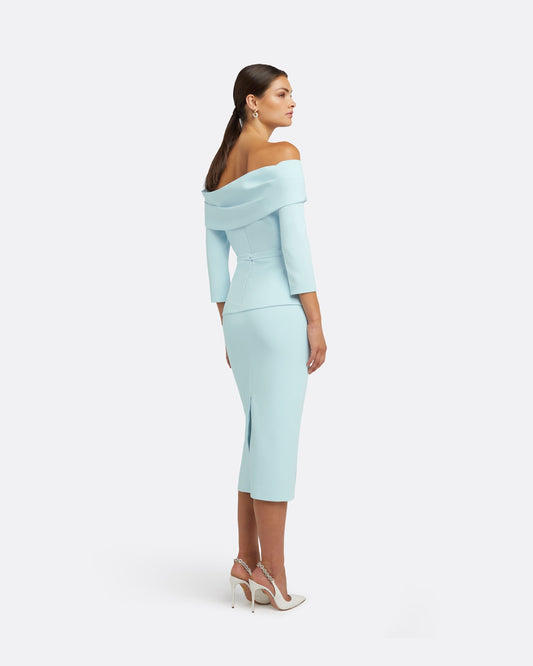 Tinsley Baby Blue Midi Dress