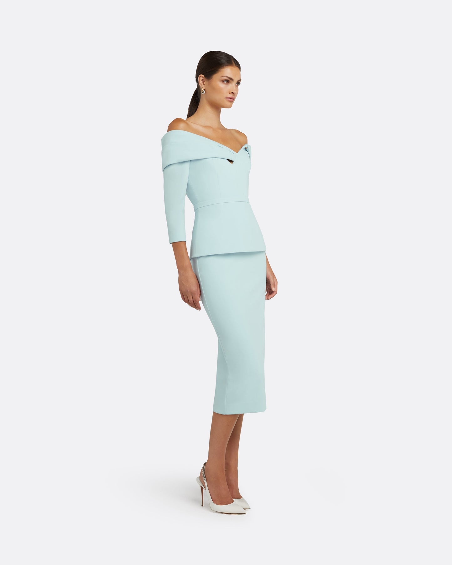 Tinsley Baby Blue Midi Dress