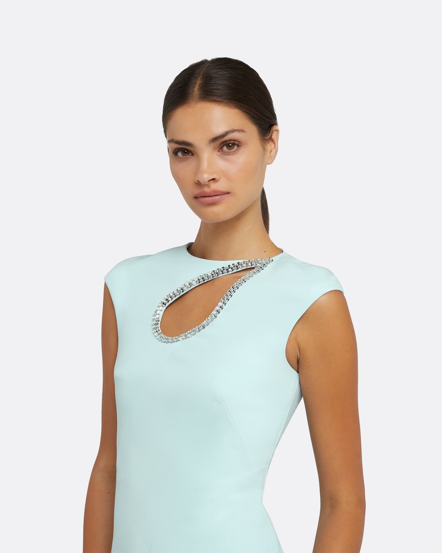Chantria Baby Blue Long Dress