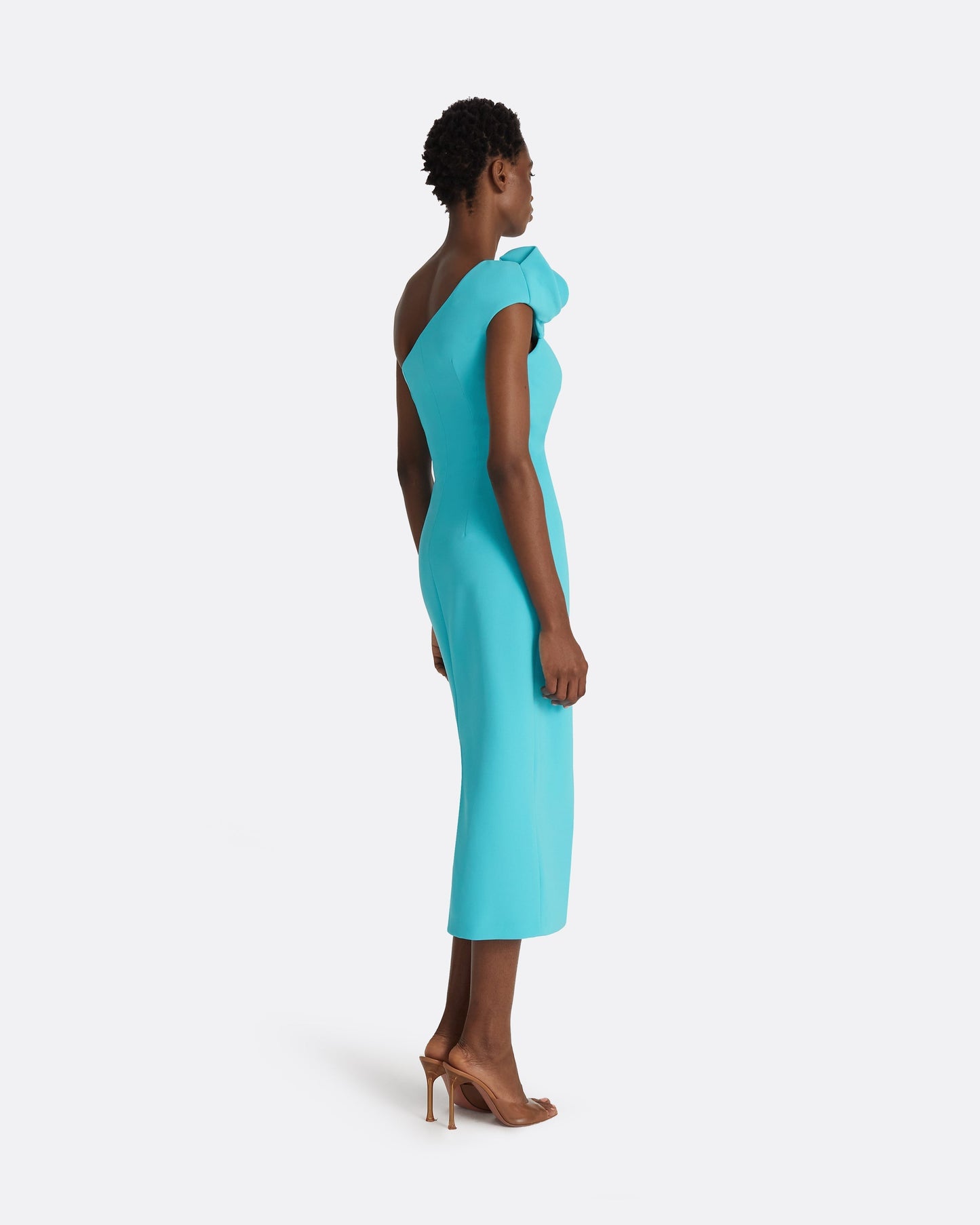 Granalle Aquamarine Midi Dress Maison Safiyaa USA Granalle Aquamarine Midi Dress Maison Safiyaa USA