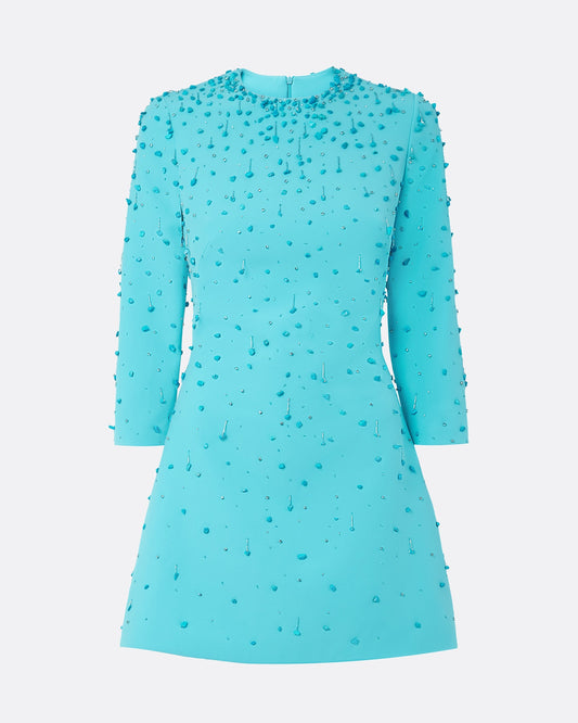 Renalle Aquamarine Short Dress