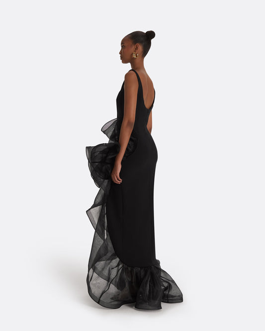 Derry Black Long Dress
