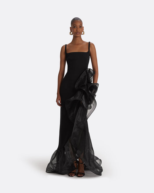 Derry Black Long Dress