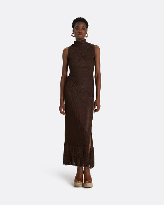 Veranna Deep Brown Knit Top