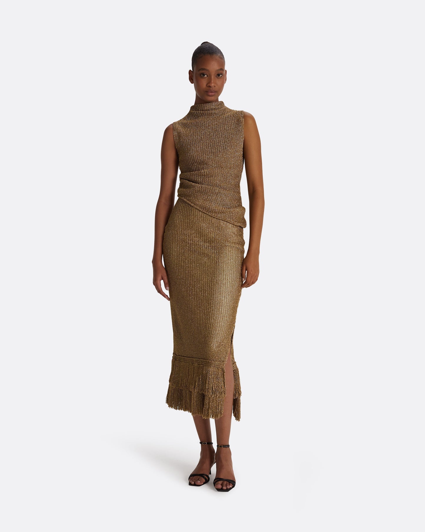Veranna Gold Knit Top