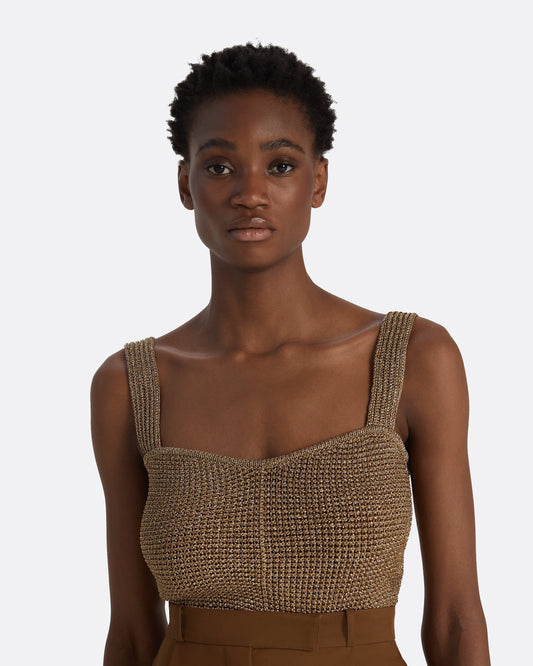Geena Gold Knit Top