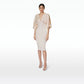 Ionie White Sand Midi Dress