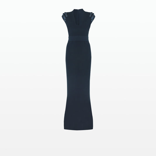 Dana Midnight Navy Long Dress