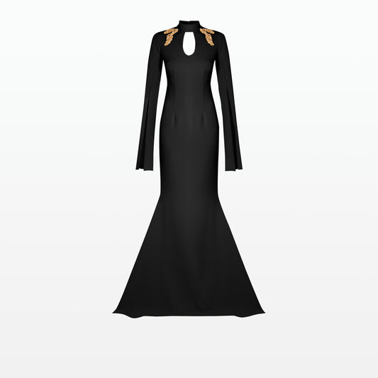 Anouk Black Long Dress