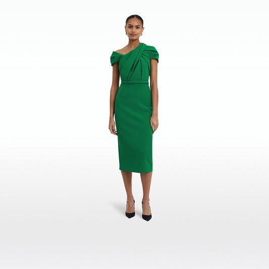 Dania Jewel Green Midi Dress