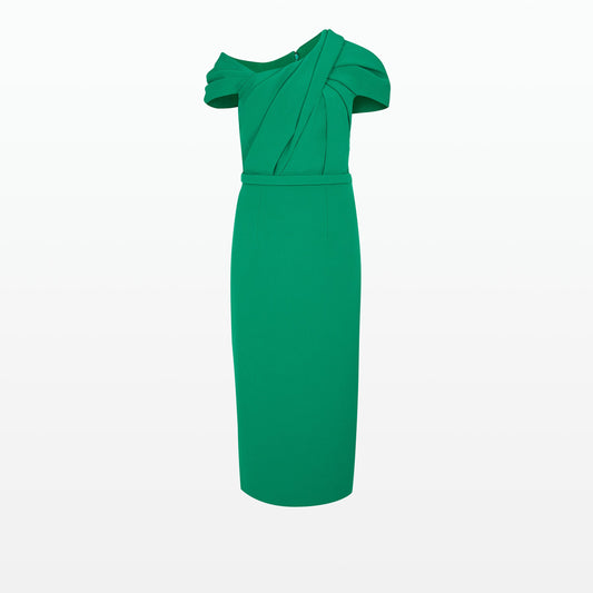 Dania Jewel Green Midi Dress