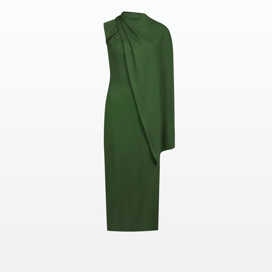 Dilly Moss Green Midi Dress