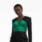 Di Black & Jewel Green Short Dress