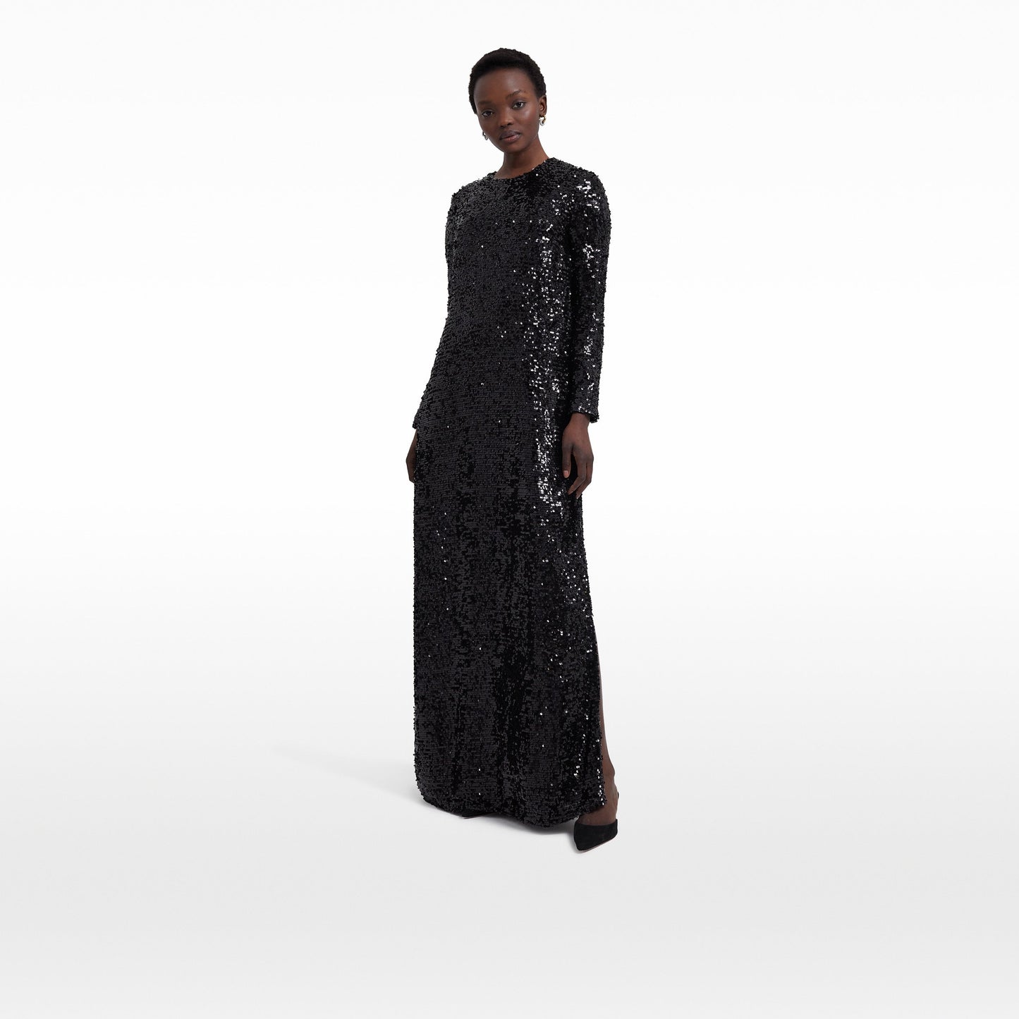 Naima Black Long Dress