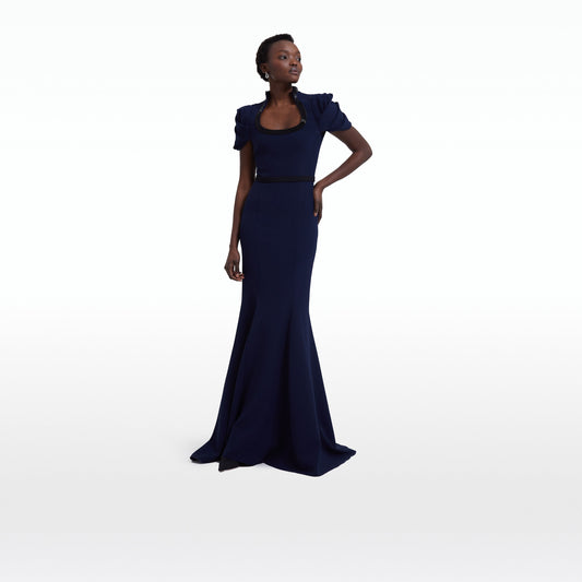 Logan Maritime Blue Long Dress