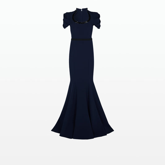 Logan Maritime Blue Long Dress