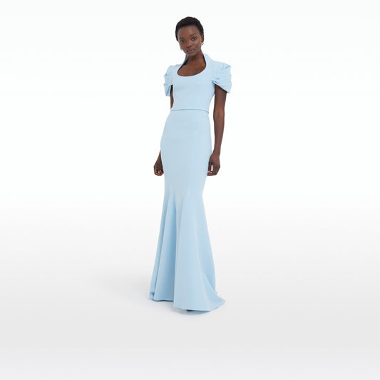 Logan Pale Blue Long Dress