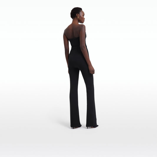 Myrine Black Jumpsuit With Belt