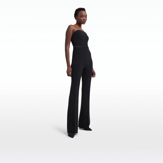 Myrine Black Jumpsuit With Belt