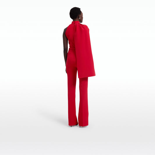 Jaime Crimson Red Jumpsuit