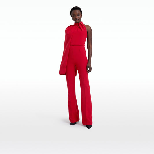 Jaime Crimson Red Jumpsuit