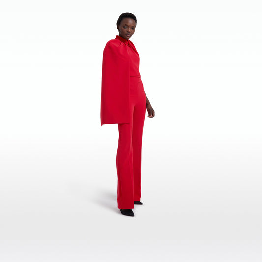 Jaime Crimson Red Jumpsuit