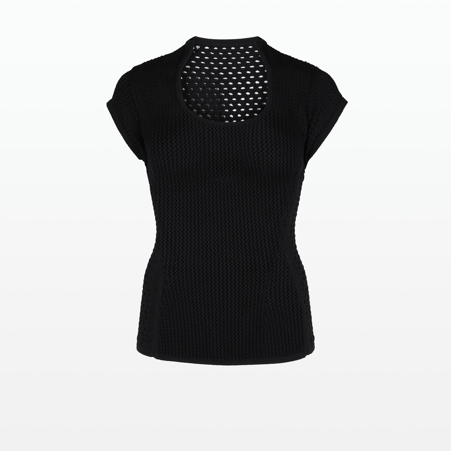 Karly Black Knit Top