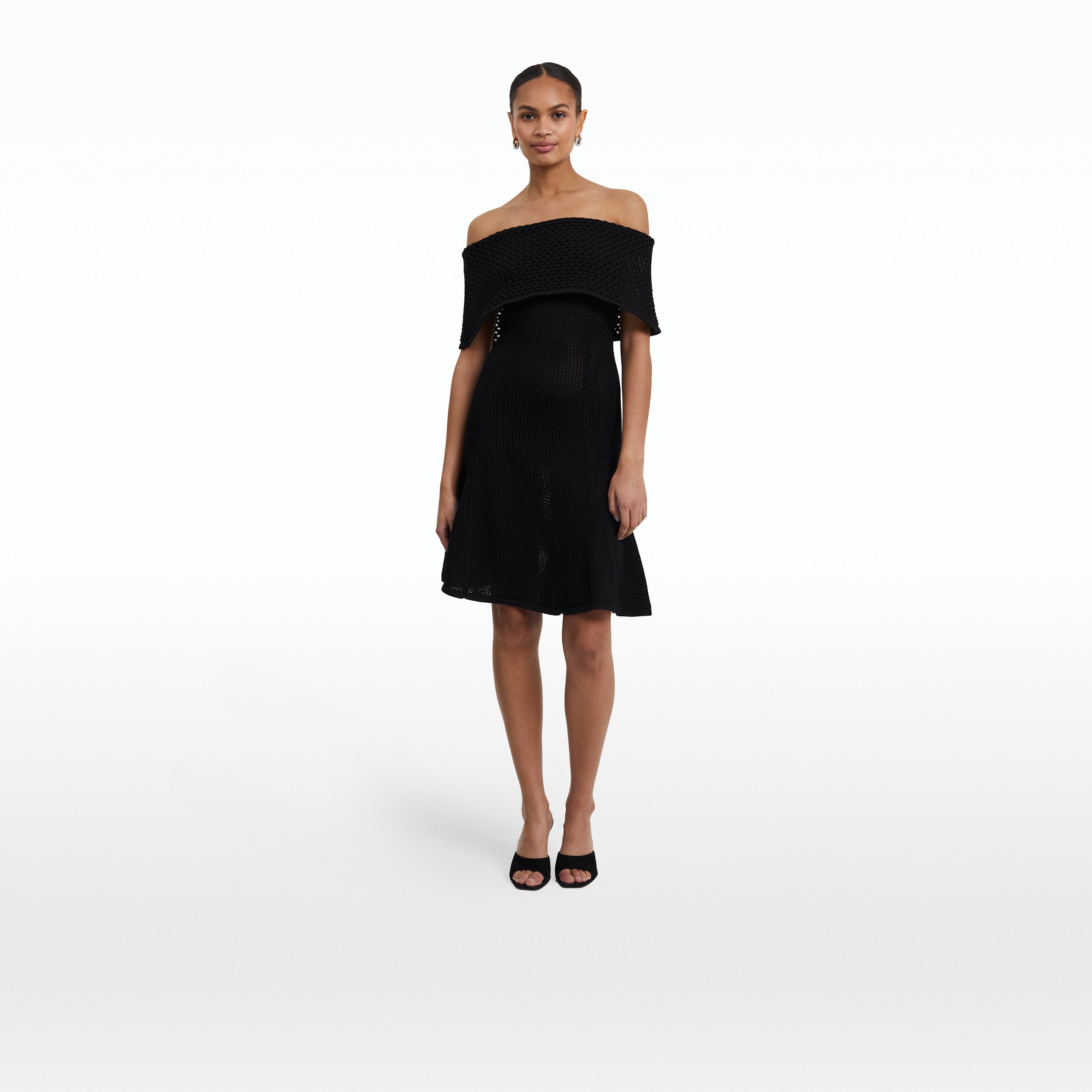 Kole Black Knit Short Dress