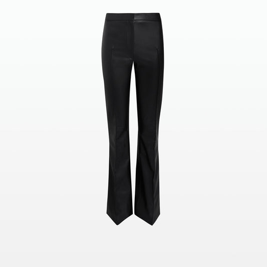 Alexa Black Vegan Leather Trousers