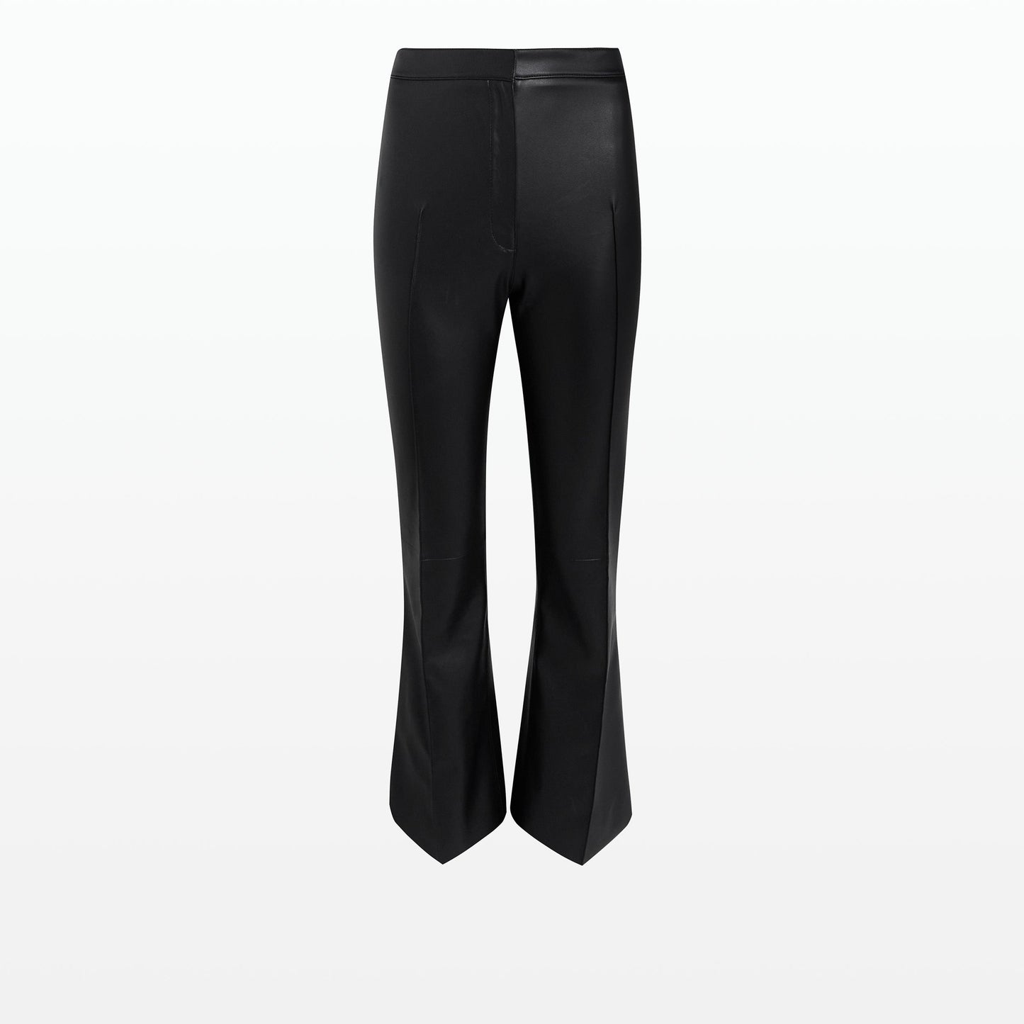 Mari Black Vegan Leather Trousers