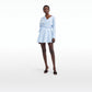 Dessie Blue & White Cotton Short Dress