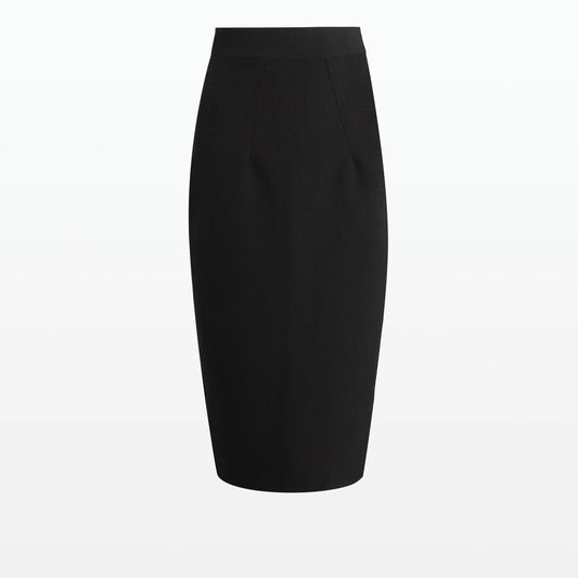 Hokoku Black Pencil Skirt