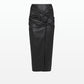 Sophia Black Vegan Leather Skirt