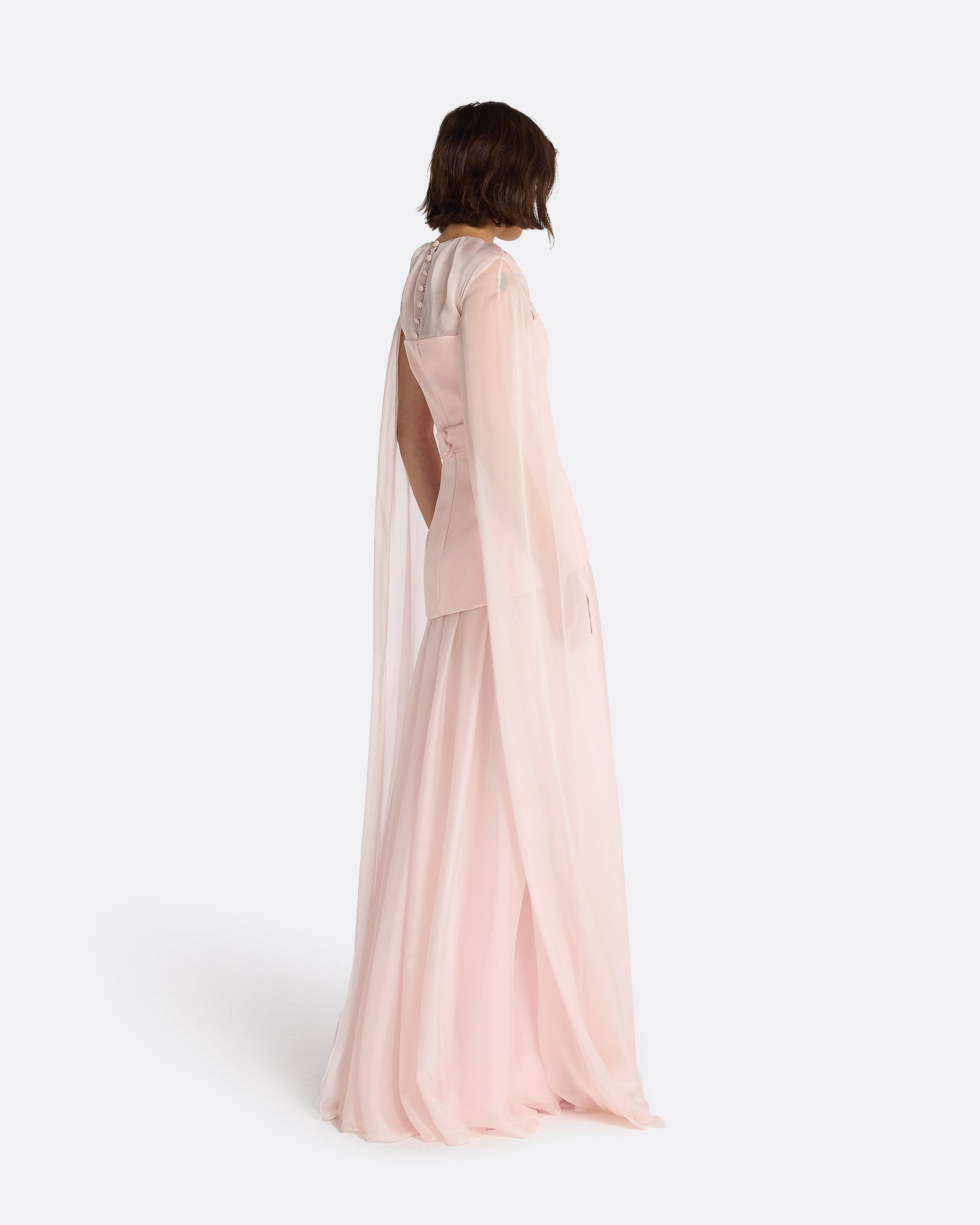 Gloria Pale Pink Long Dress