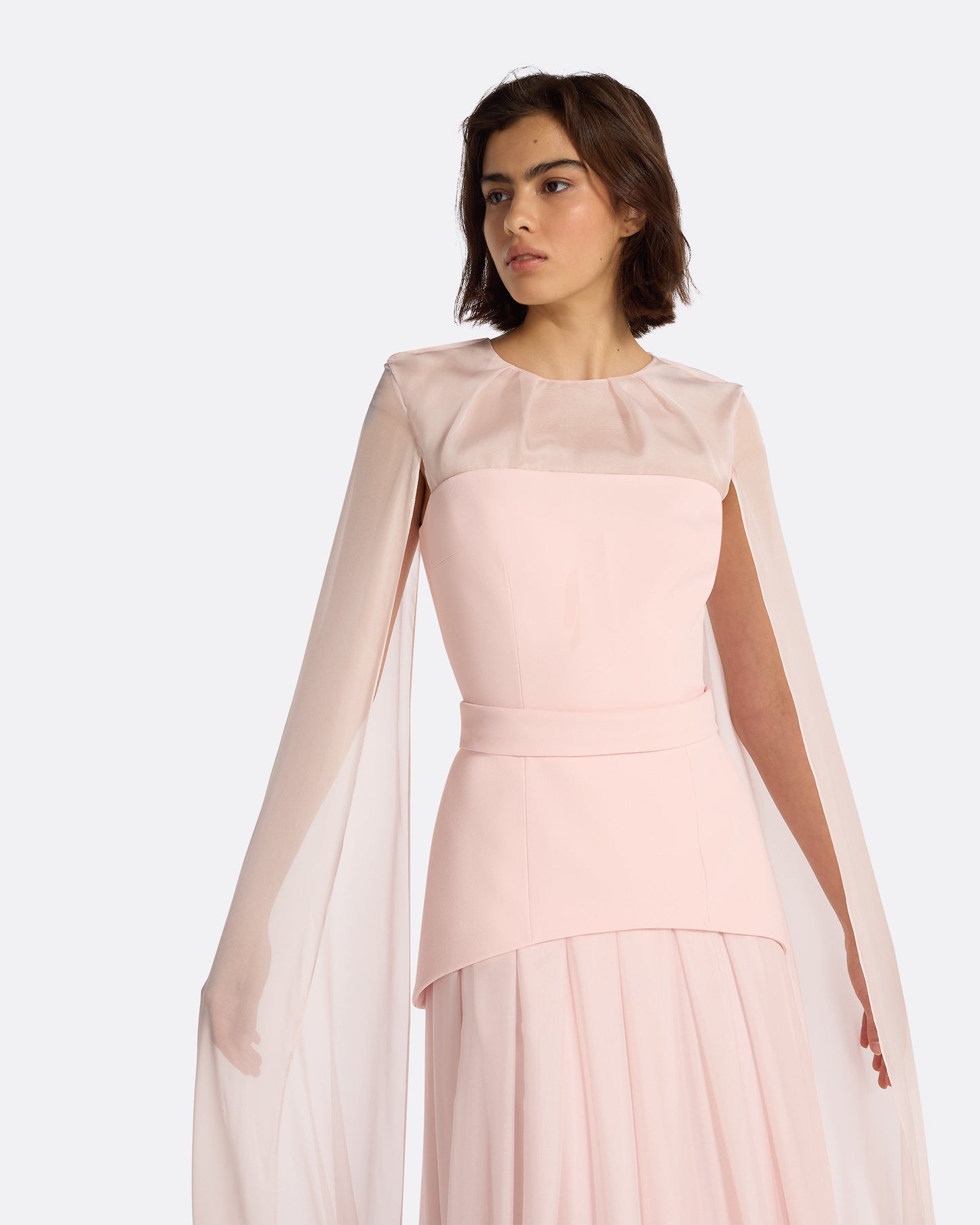 Gloria Pale Pink Long Dress