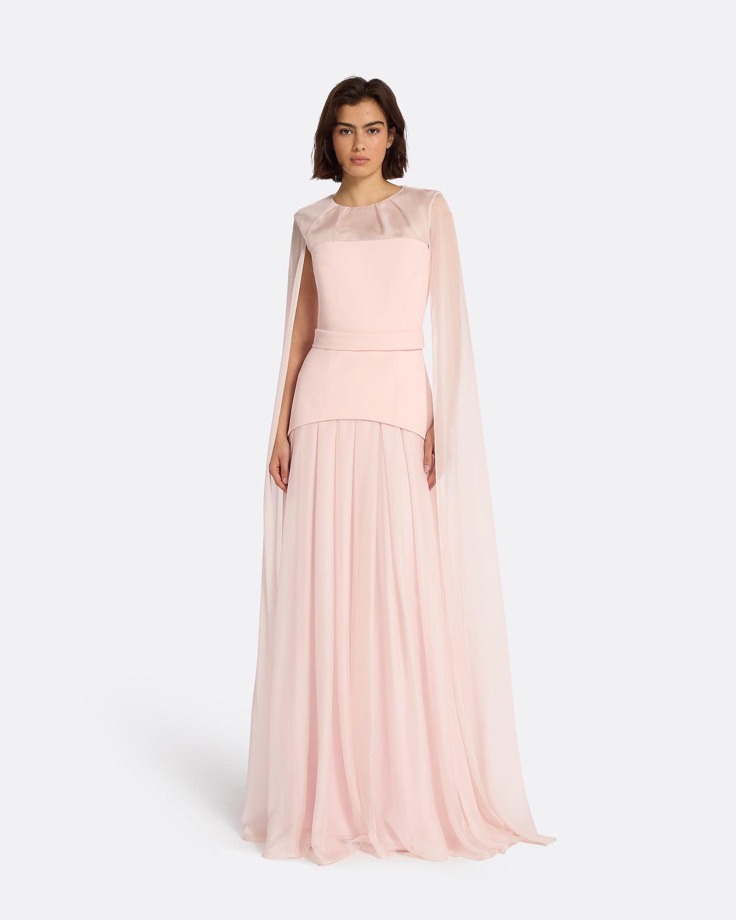 Gloria Pale Pink Long Dress