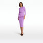 Paisley Lupine Top With Embroidered Belt