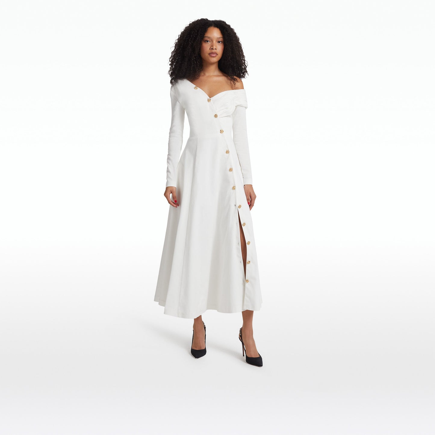 Blaike Ivory Midi Dress