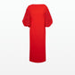Amiee Lacquer Red Midi Dress